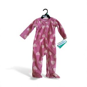 Carter's Pink Heart Footie